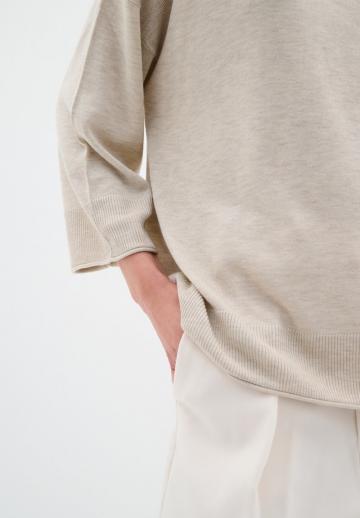 Пуловер с рукавом три четверти