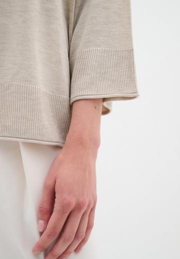 Пуловер с рукавом три четверти