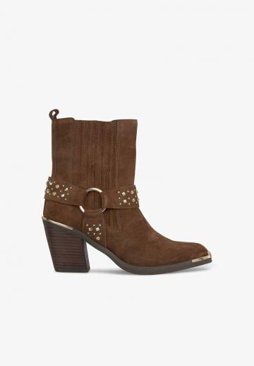 Полусапожки на высоком каблуке