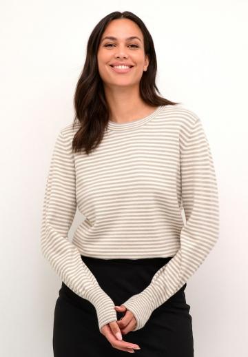 Пуловер в полоску