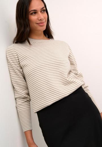 Пуловер в полоску