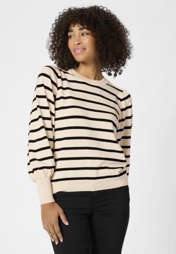 Пуловер в полоску