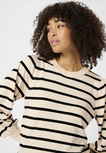 Пуловер в полоску