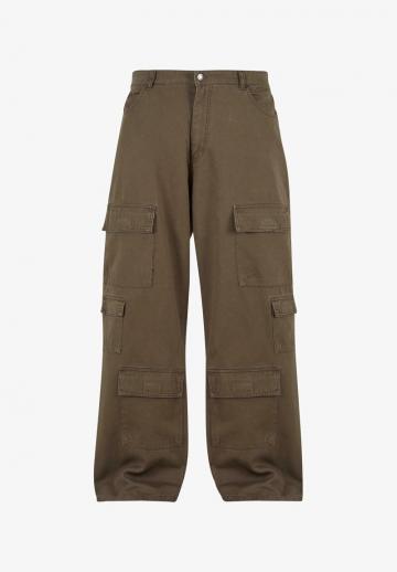 Брюки с накладными карманами