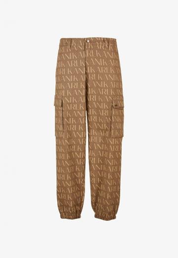 Брюки с накладными карманами