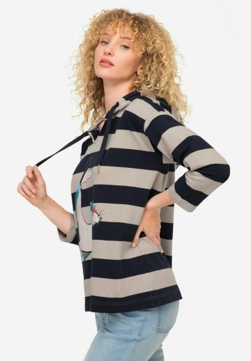 Пуловер с капюшоном