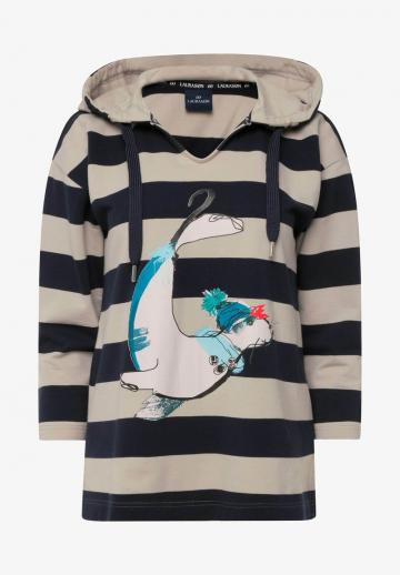 Пуловер с капюшоном