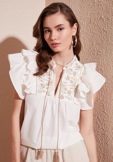 Джинсовая блузка