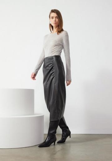 Кожаная юбка