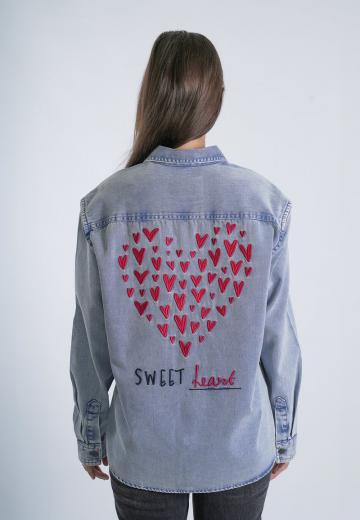 Джинсовая блузка