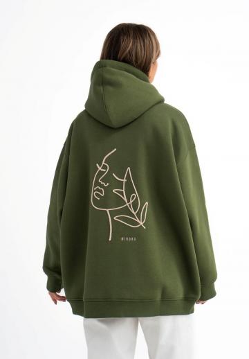 Пуловер с капюшоном