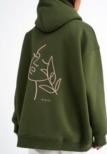 Пуловер с капюшоном