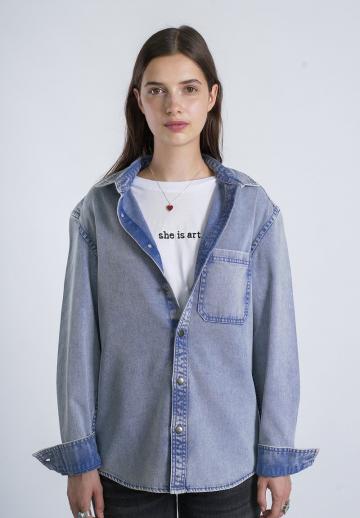 Джинсовая блузка