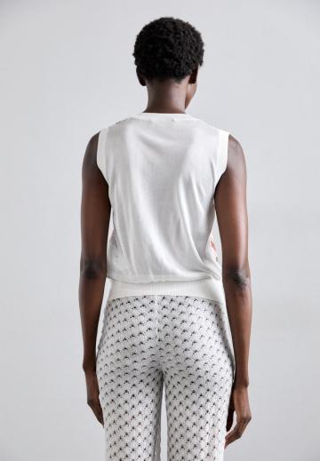 Пуловер без рукавов