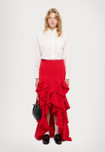 Юбка с воланами