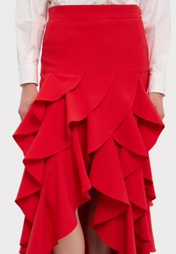 Юбка с воланами