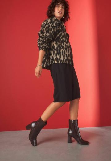 Полусапожки на высоком каблуке