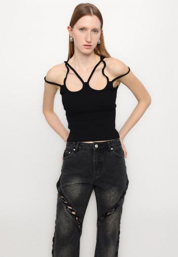 Топ на бретельках