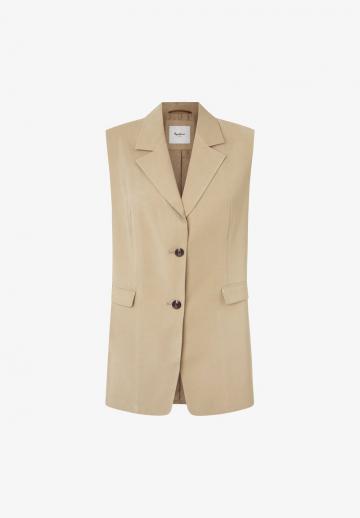 Длинный жилет