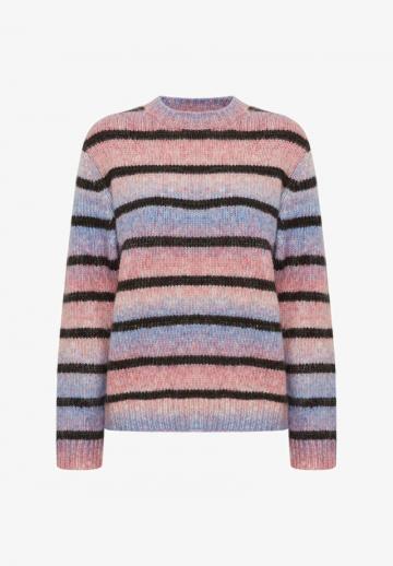Пуловер в полоску