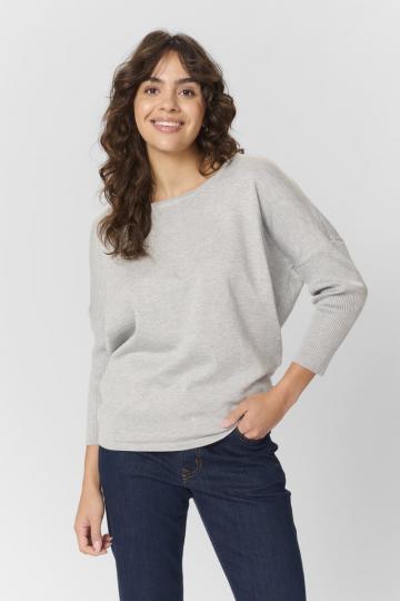 Пуловер с рукавом три четверти