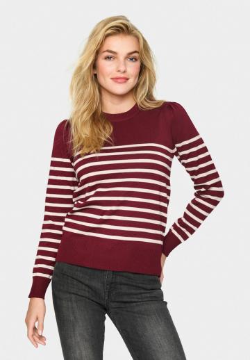 Пуловер в полоску