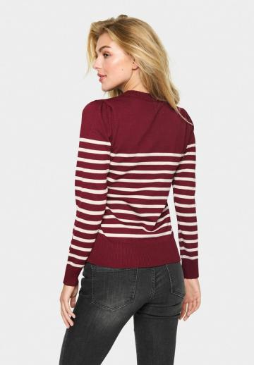Пуловер в полоску