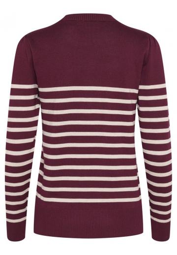 Пуловер в полоску
