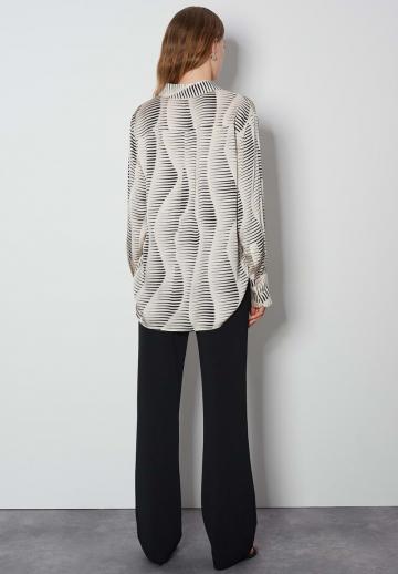 Атласная блузка