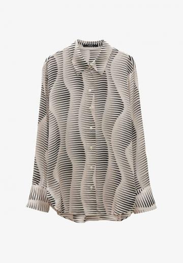 Атласная блузка