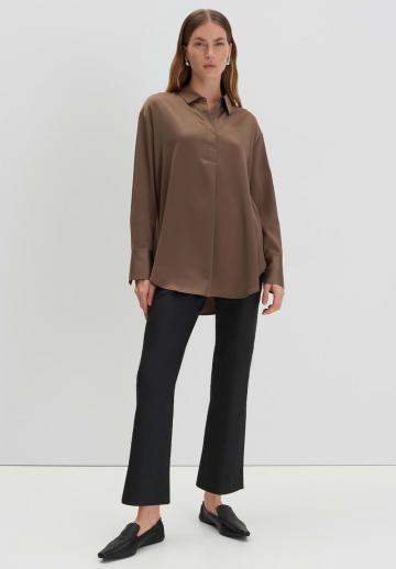 Атласная блузка