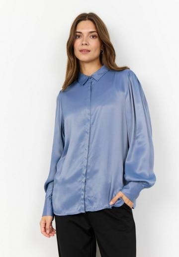 Атласная блузка