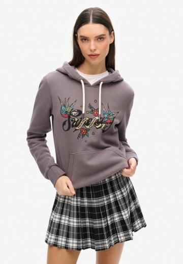 Пуловер с капюшоном