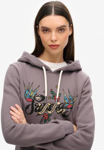 Пуловер с капюшоном