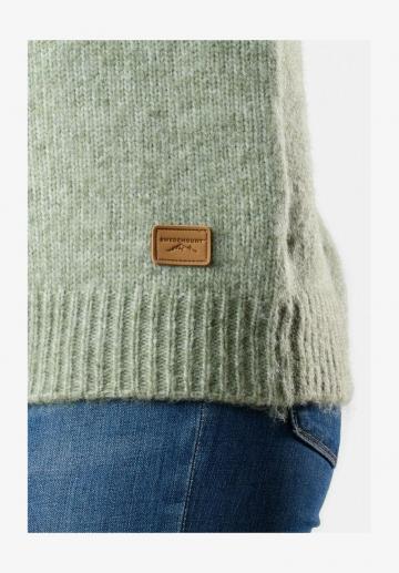 Жаккардовая вязаная кофта