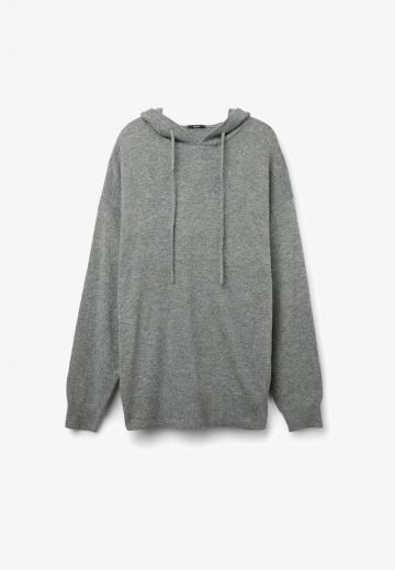 Пуловер с капюшоном