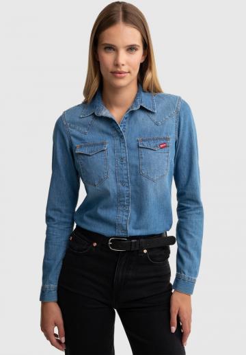 Джинсовая блузка