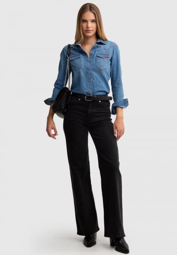 Джинсовая блузка