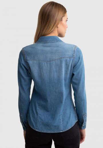 Джинсовая блузка