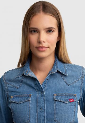 Джинсовая блузка
