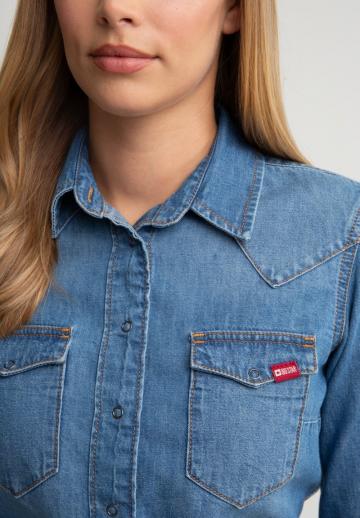 Джинсовая блузка