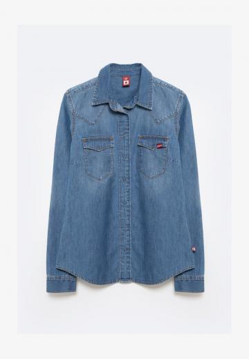 Джинсовая блузка