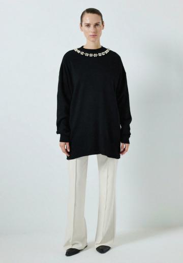 Длинный пуловер