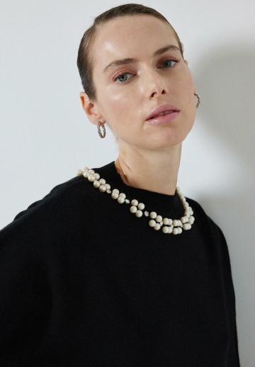 Длинный пуловер