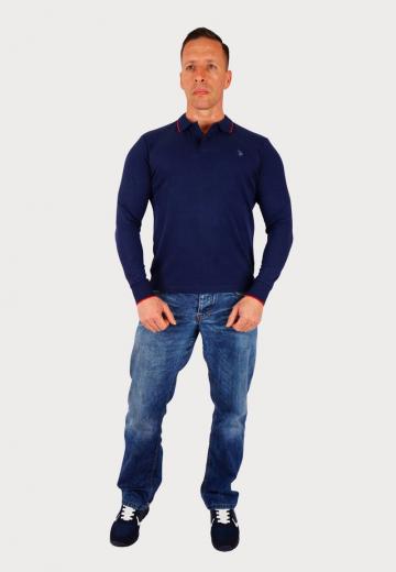 Поло с длинным рукавом