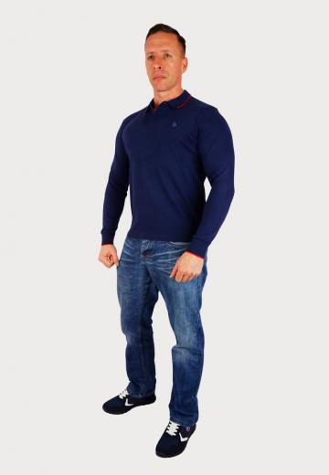 Поло с длинным рукавом