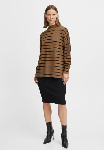 Пуловер в полоску