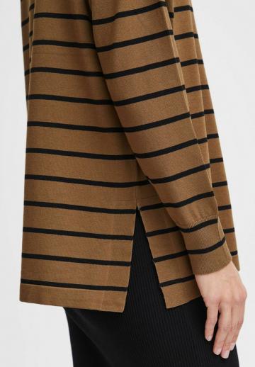 Пуловер в полоску