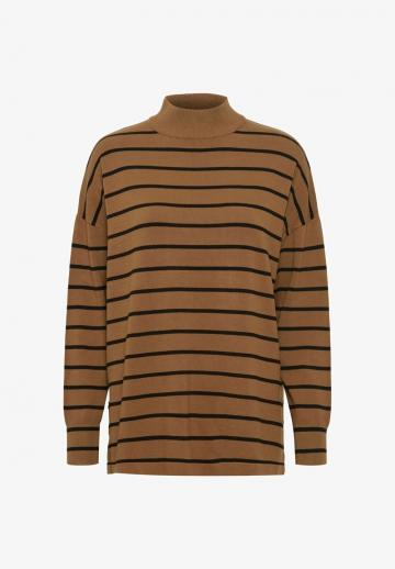 Пуловер в полоску