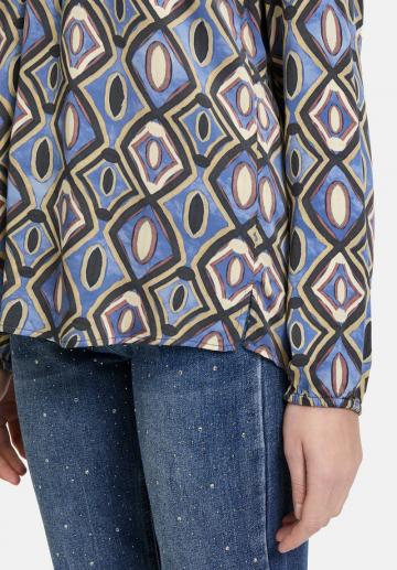 Атласная блузка